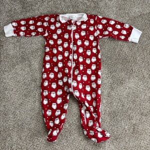 Kissy Kissy Unisex-Baby Neutral Pjs Ho Ho Ho Print Footie With Zipper 6-9 months